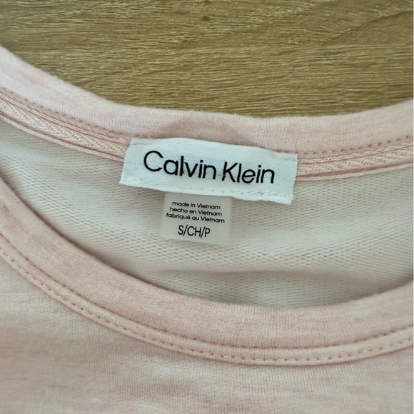 Calvin Klein Soft Pink T-Shirt Dress - S - NWOT - Picture 6 of 8